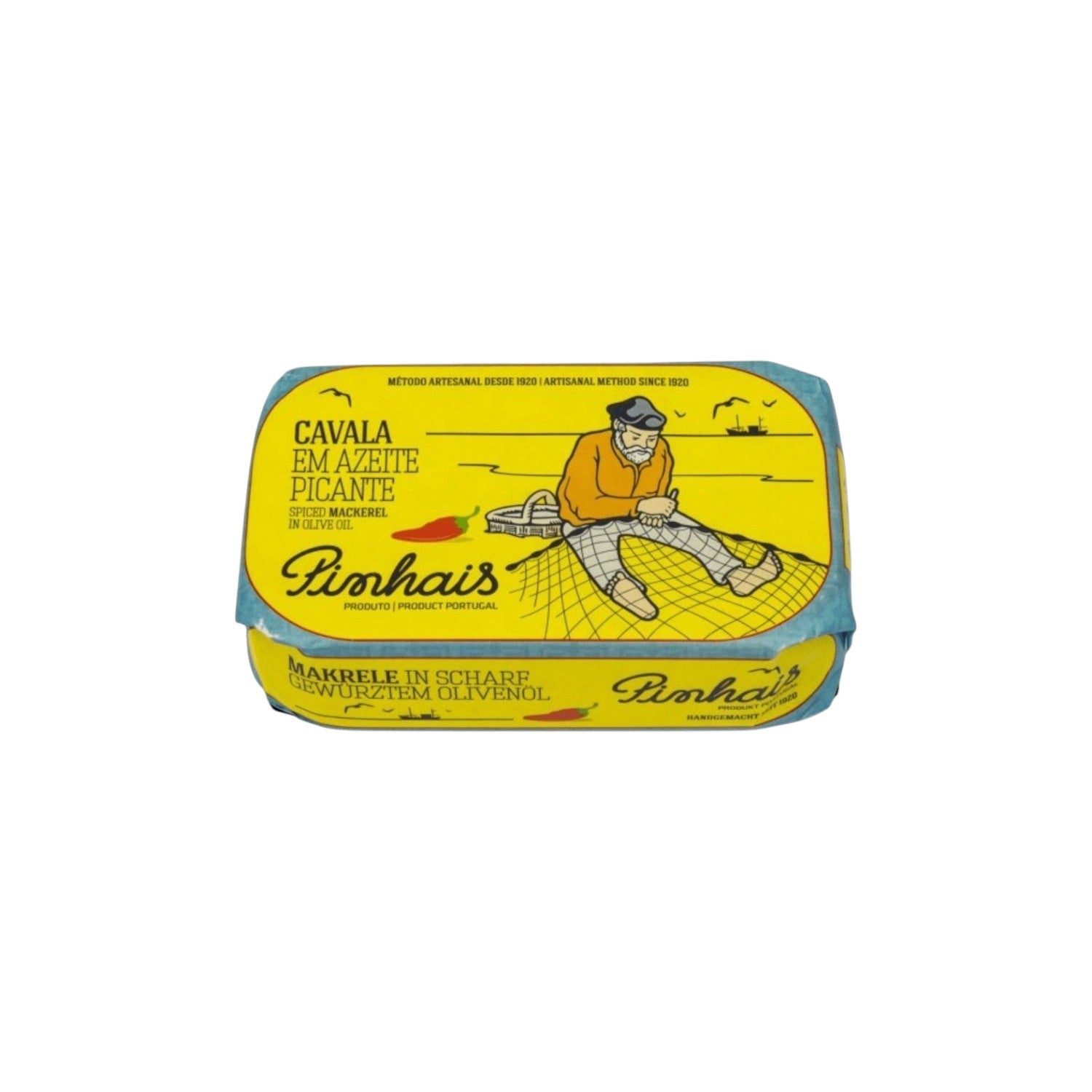 Pinhais Spiced Mackerel in Olive Oil tin