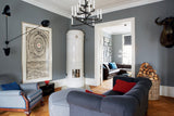Room painted in Farrow & Ball Plummett No.272