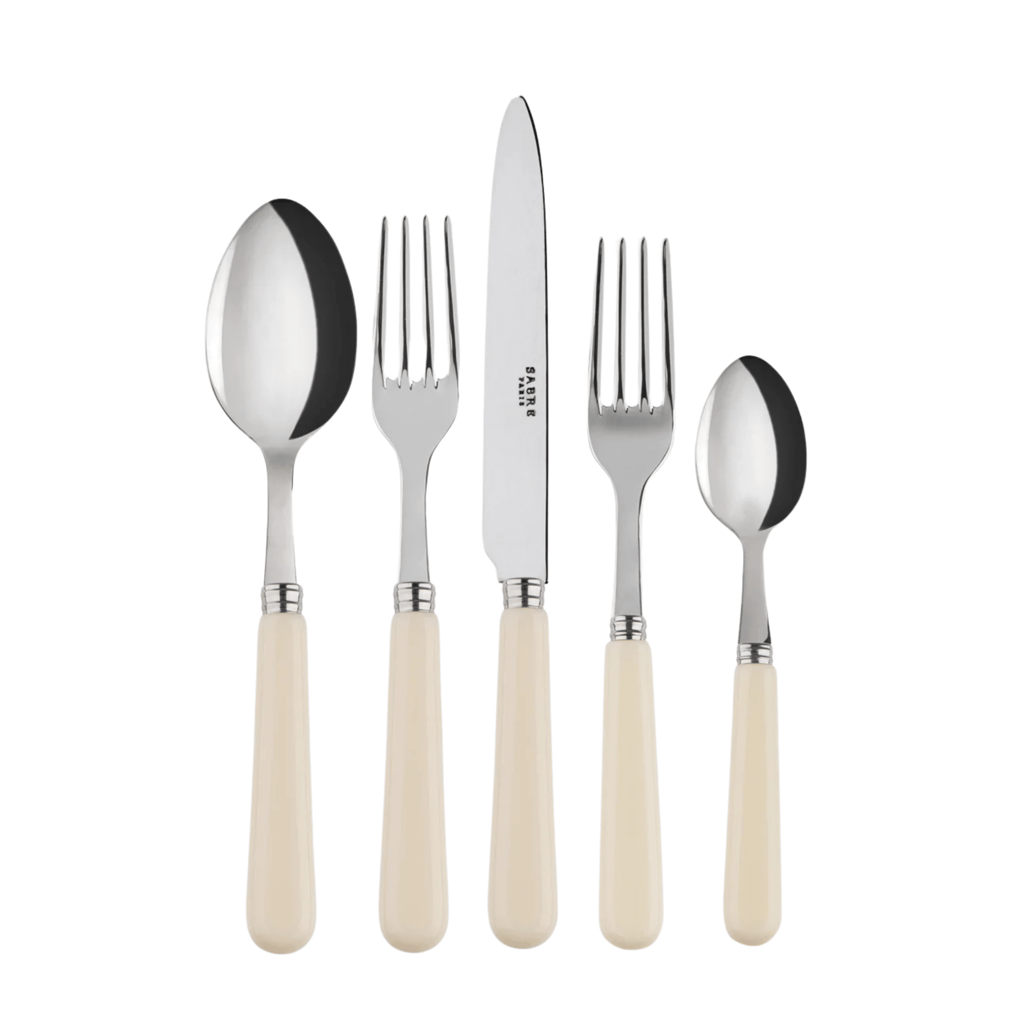 Pop Unis 5 Piece Cutlery Set - Ivory