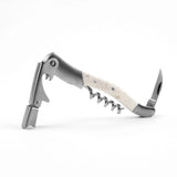 Be Home professional waiter's corkscrew with a genuine bone handle and stainless steel double-hinged lever.
