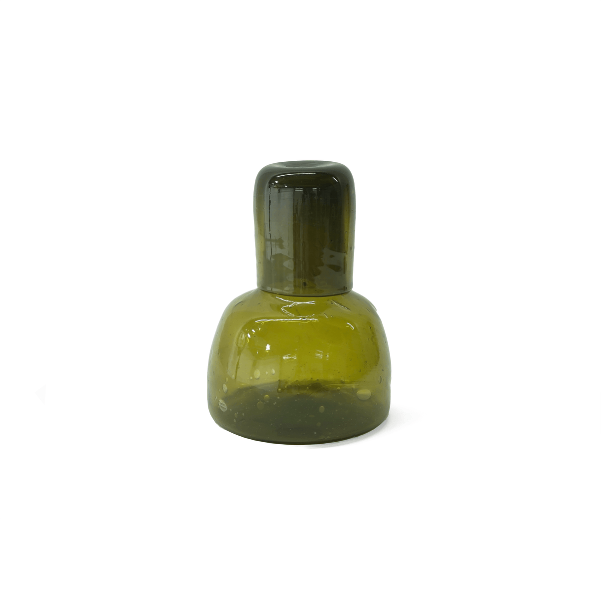 RECYCLED GLASS BEDSIDE DECANTER: Green by KILIIM