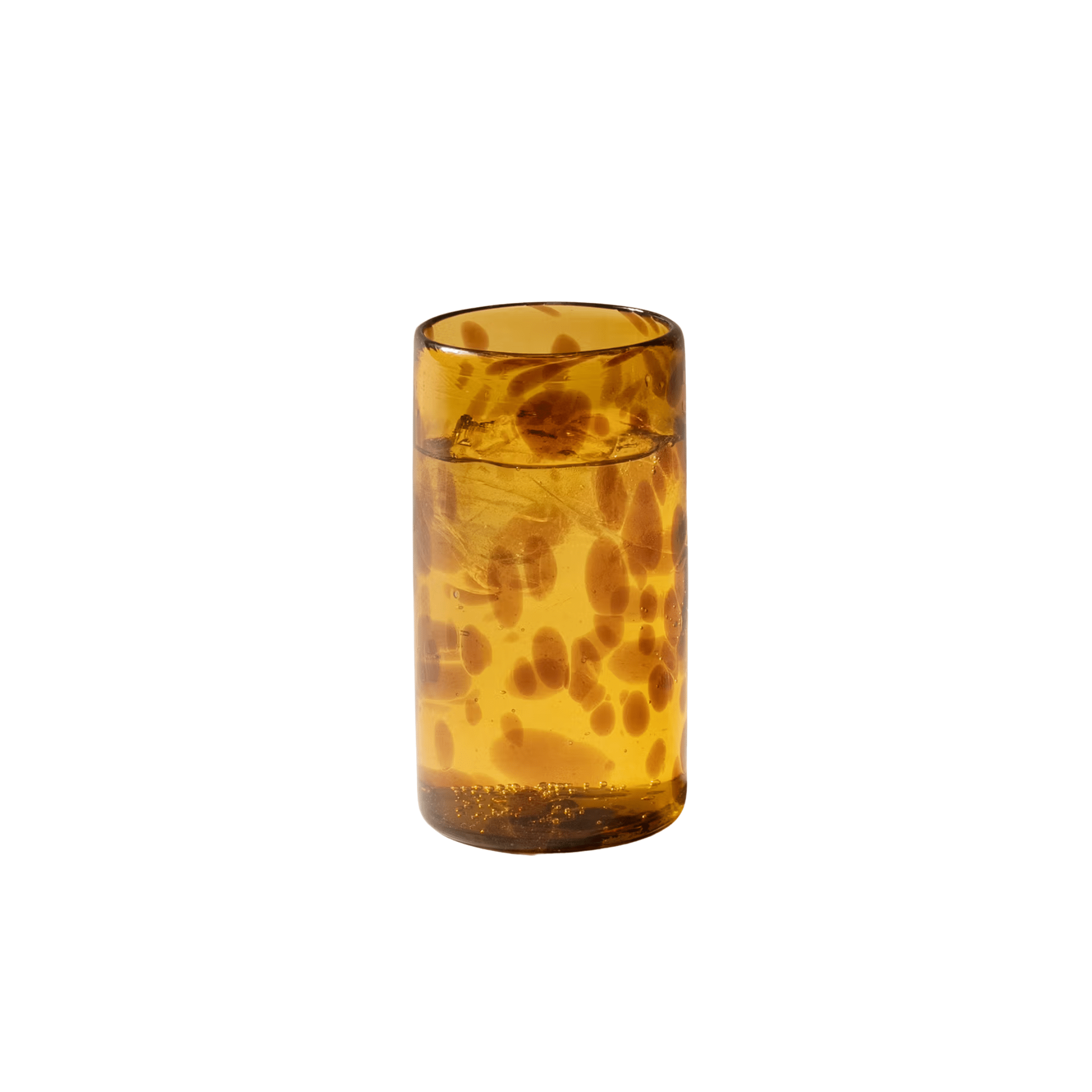 Recycled Handblown Glass Tumbler - Tortoise Tall