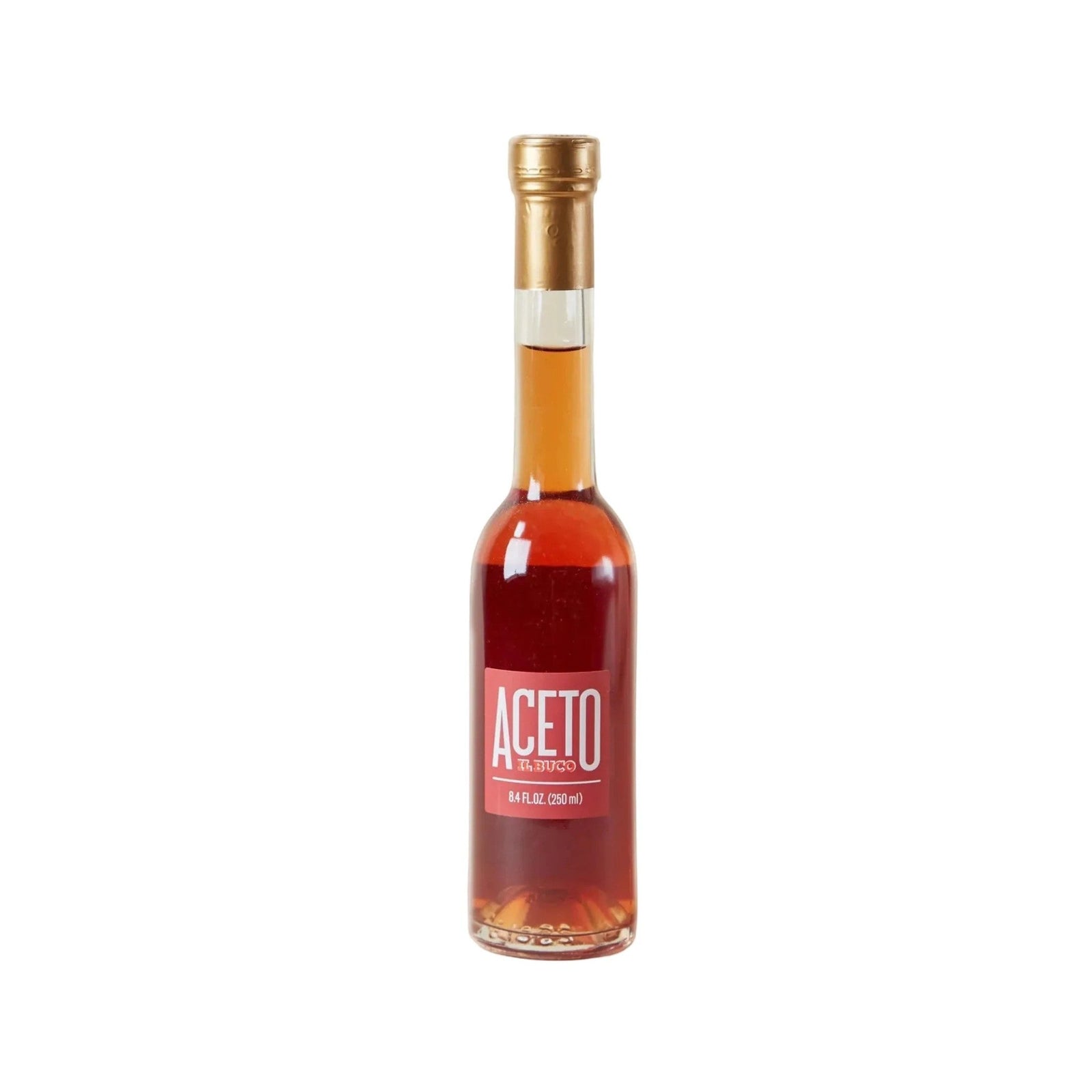Calimia Home red wine vinegar in a 250ml glass bottle with a gold cap and elegant label