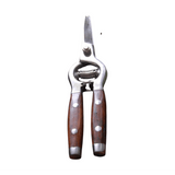 Redwood Floral Snips by Earth & Nest with red wood handles and stainless steel blades