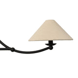 Renzo Chandelier in Black Wrought Iron – tier detail