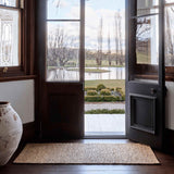 River Nook small space rug in natural — woven detail