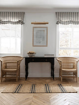River Nook natural rug — styled in room