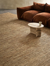 Armadillo River Rug in Natural, detail of the jute weave and texture