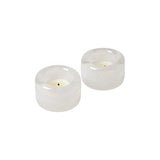 Farmhouse Pottery Riverstone Tealight in signature Milk glaze