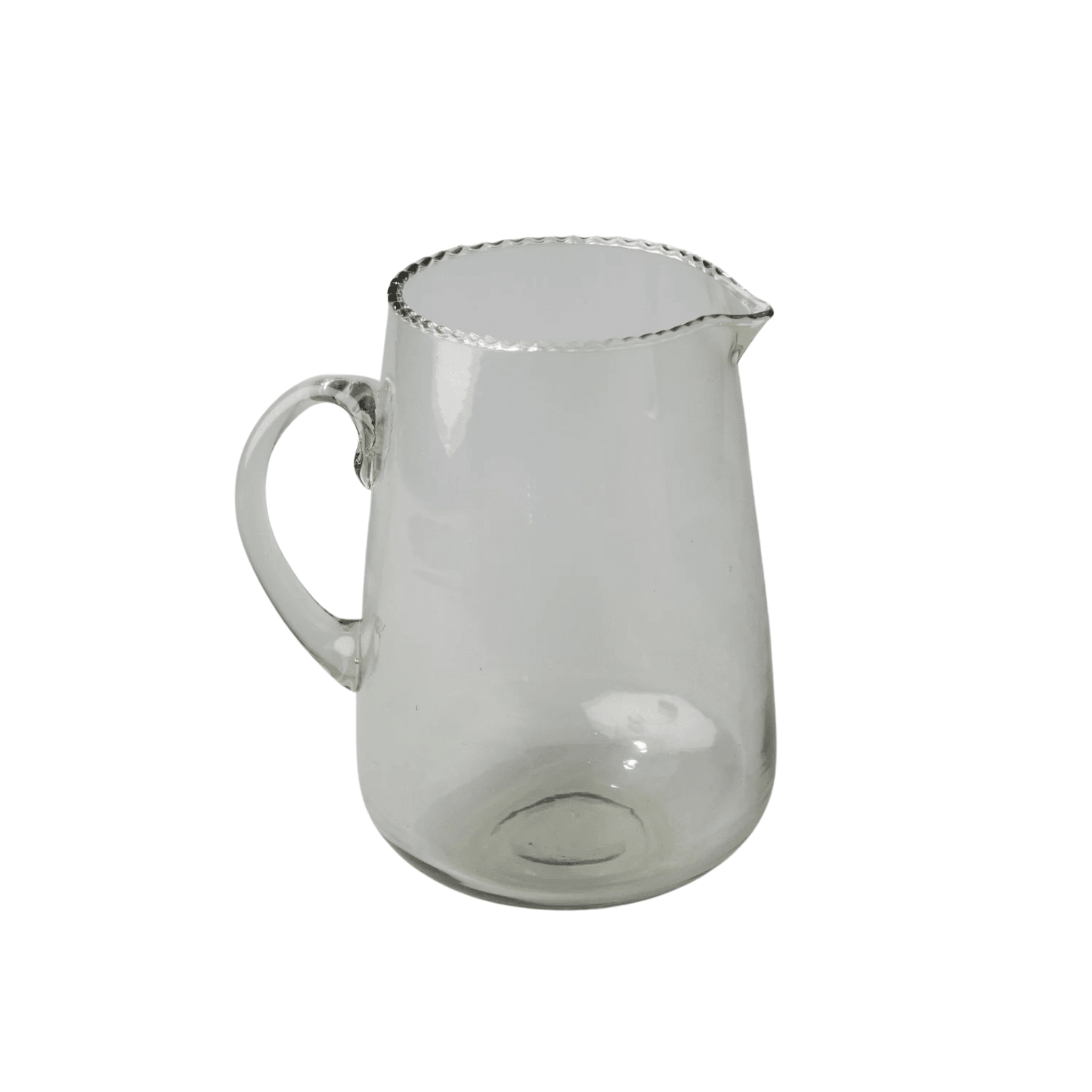 Ruffle Glass Pitcher