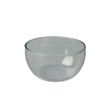 Be Home clear glass bowl with a delicate textured ruffle rim for elegant serving of salads or fruit.