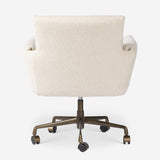 Salerno desk chair in Crete Sand, back view