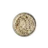 Calimia Home salt and pepper spice blend in a glass jar, featuring coarse sea salt and cracked black pepper.