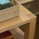 San Vincente Side Table in solid natural oak by Grove & Anchor, exclusive to Calimia Home