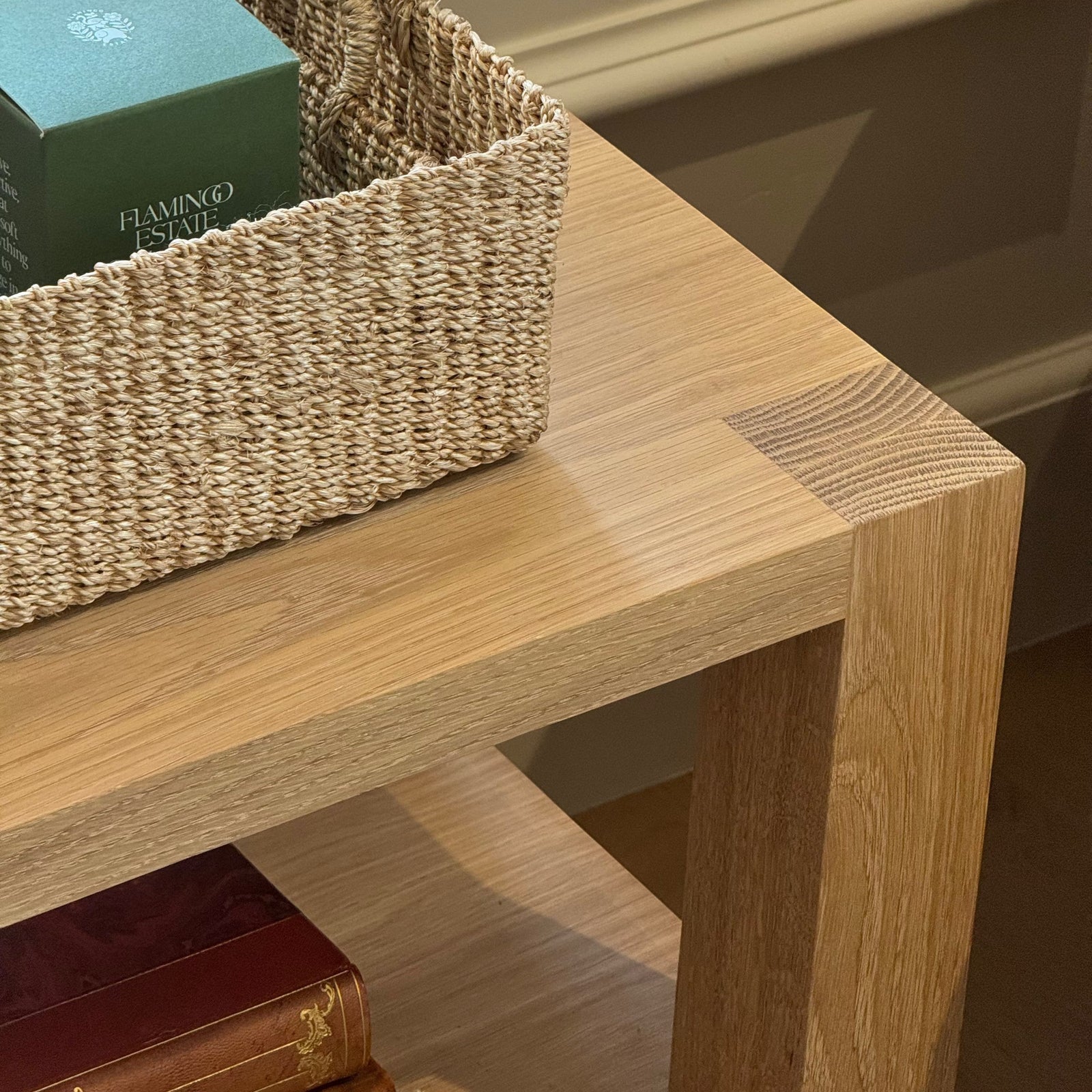 San Vincente Side Table in solid natural oak by Grove & Anchor, exclusive to Calimia Home