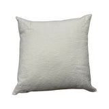 Sander Ivory Pillow by One Bi One — ivory Belgian linen on white background