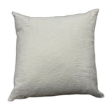 Sander Ivory Pillow by One Bi One — ivory Belgian linen on white background
