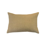 Sander Tan Lumbar Pillow by One Bi One — handcrafted Belgian linen in warm tan, 20" × 14", made in Gothenburg, Sweden