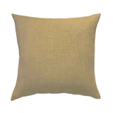 Sander Tan Pillow by One Bi One — soft Belgian linen in warm tan, feather down insert, handcrafted in Gothenburg, Sweden
