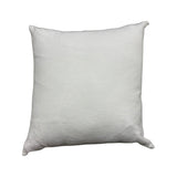 Sander White Pillow by One Bi One — white Belgian linen on white background