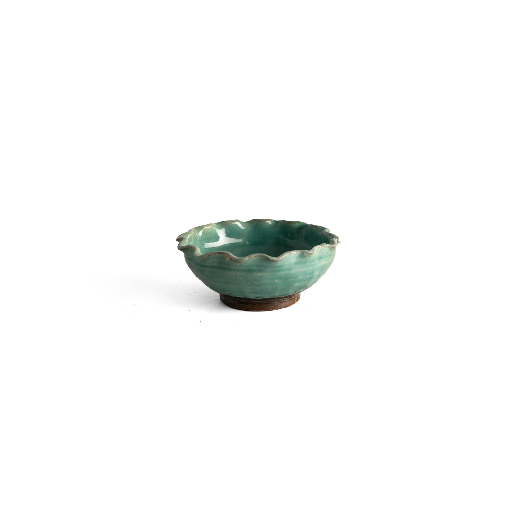 Scalloped Ceramic Mini Bowl