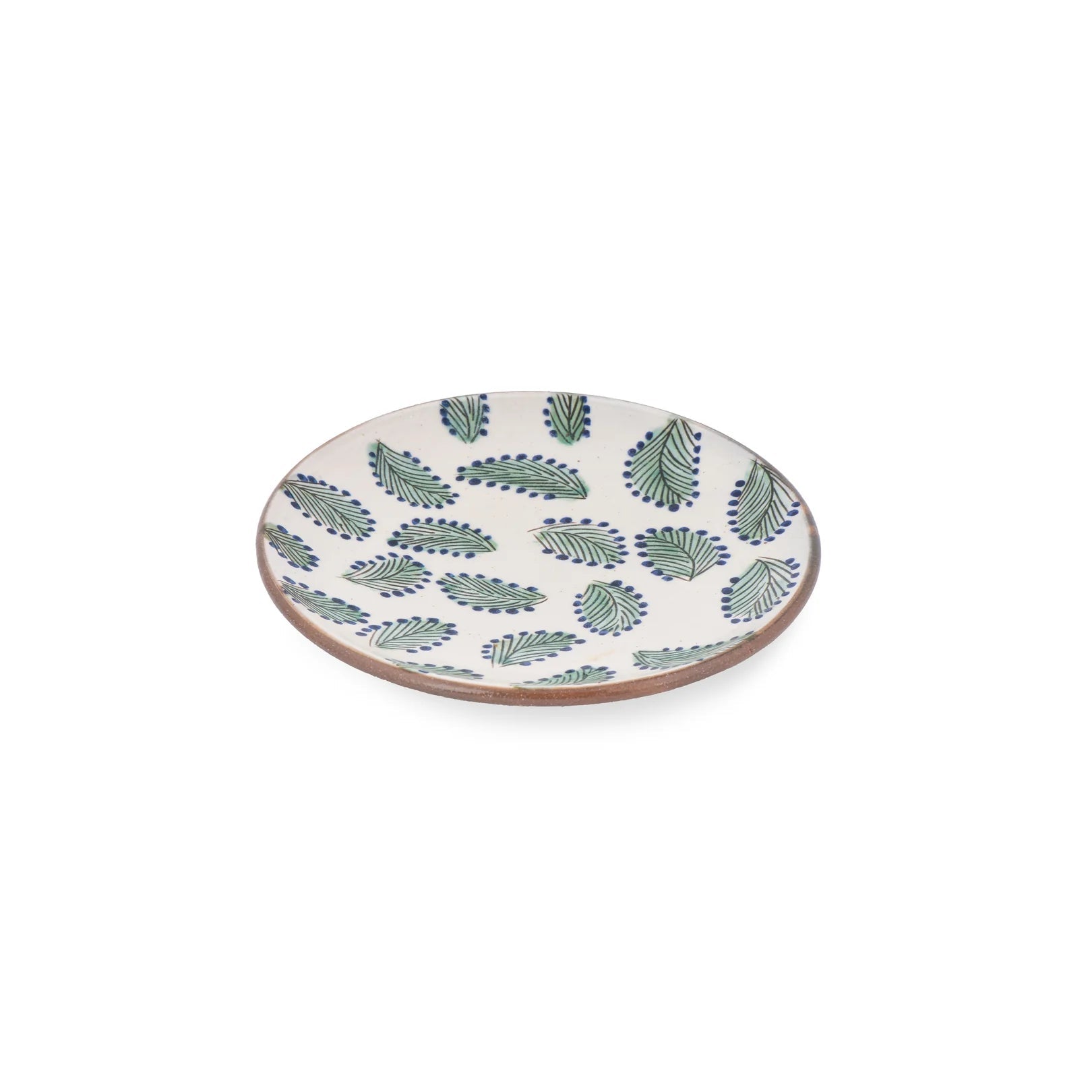 Scattered Leaves Ceramic Plate