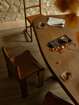 Armadillo Selva Rug in Silt, a second view of the handwoven afghan wool kilim rug in a styled interior