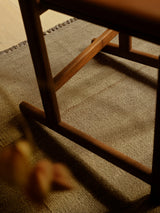 Armadillo Selva Rug in Silt, detail of the afghan wool weave and texture