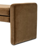 Serena Accent Bench in Surrey Ochre – upholstery detail