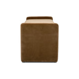 Serena Accent Bench in Surrey Ochre – side view