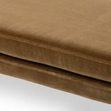 Serena Accent Bench in Surrey Ochre – seam detail