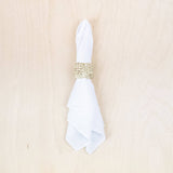 Set of 4 Raffia Napkin Rings - Natural