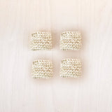 Set of 4 Raffia Napkin Rings - Natural
