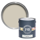 Farrow & Ball Shaded White No.201 paint tin and color swatch