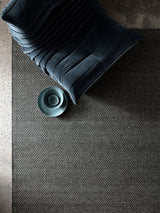 Armadillo Sherpa Rug in Charcoal, additional view 7 of the handwoven wool blend rug