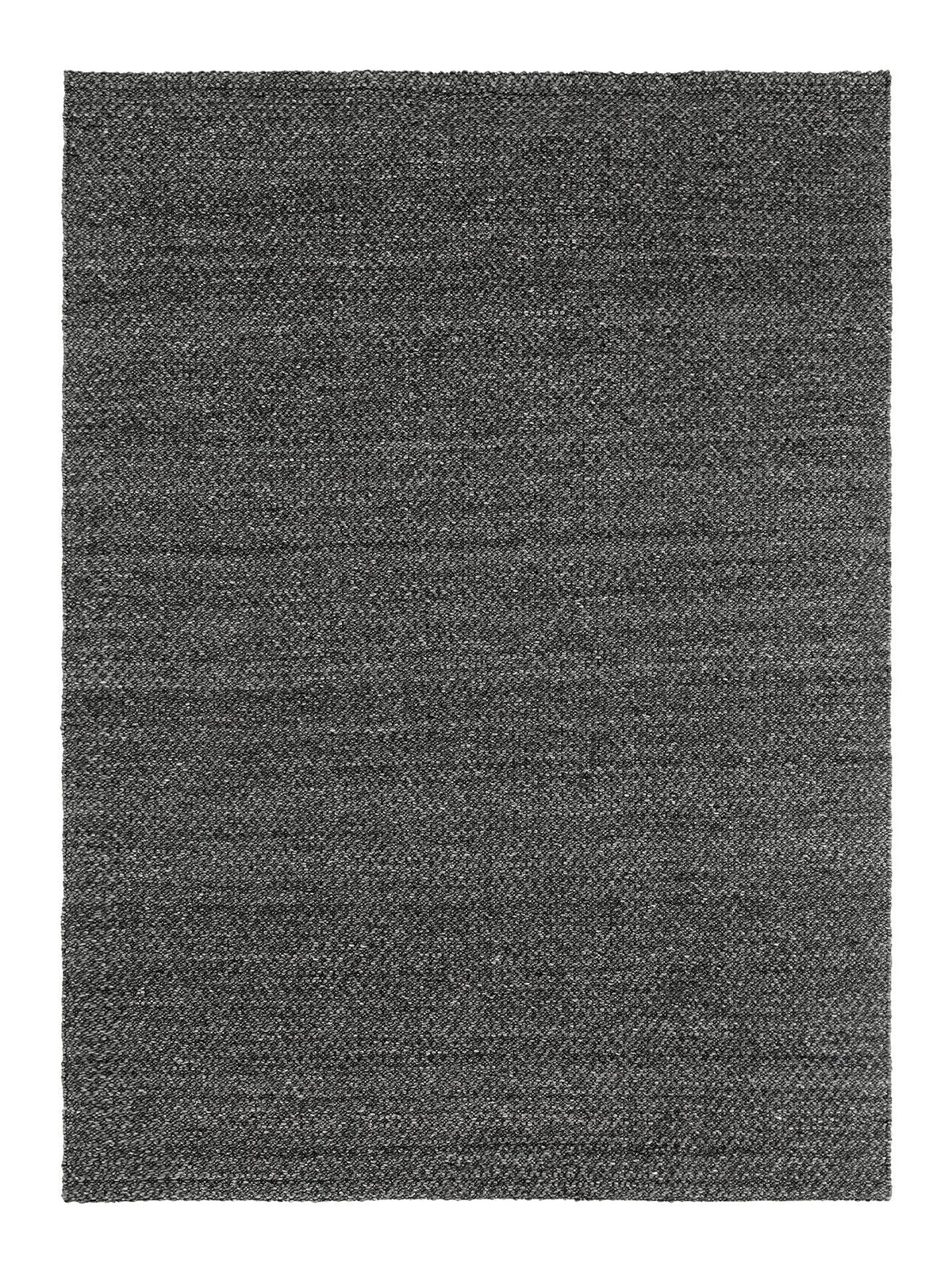 Armadillo Sherpa Rug in Charcoal, additional view 8 of the handwoven wool blend rug