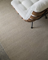 Sherpa Rug by Armadillo, handwoven wool blend rug, styled in a room at Calimia Home