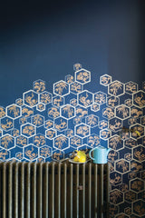 Room painted in Farrow & Ball Stiffkey Blue No.281