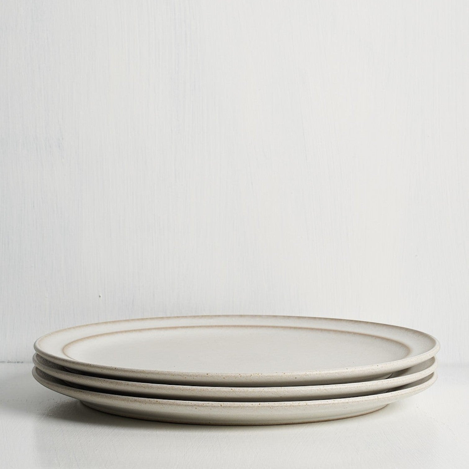 Standard Affair stoneware plate, side view
