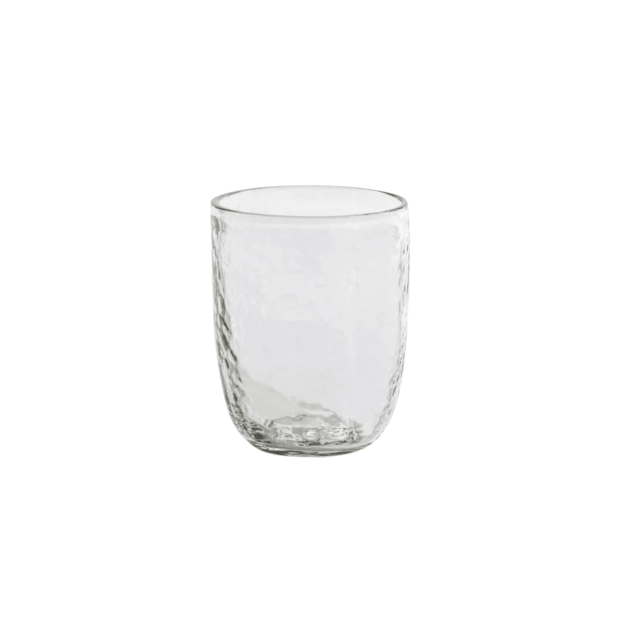 Tabou Hammered Tumbler in clear glass – Zodax ZOIN-7630