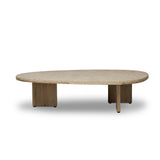 Telma Coffee Table in Washed Oak – leg detail