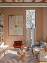 Room painted in Farrow & Ball Templeton Pink No.303