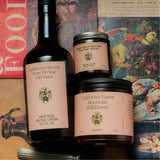 Chef's Kiss Gift Set close-up — Flamingo Estate olive oil and wildflower honey