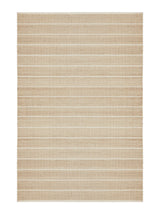 Armadillo Trellis Rug in Natural & White, overhead view of the handwoven wool and jute weave and edge finish