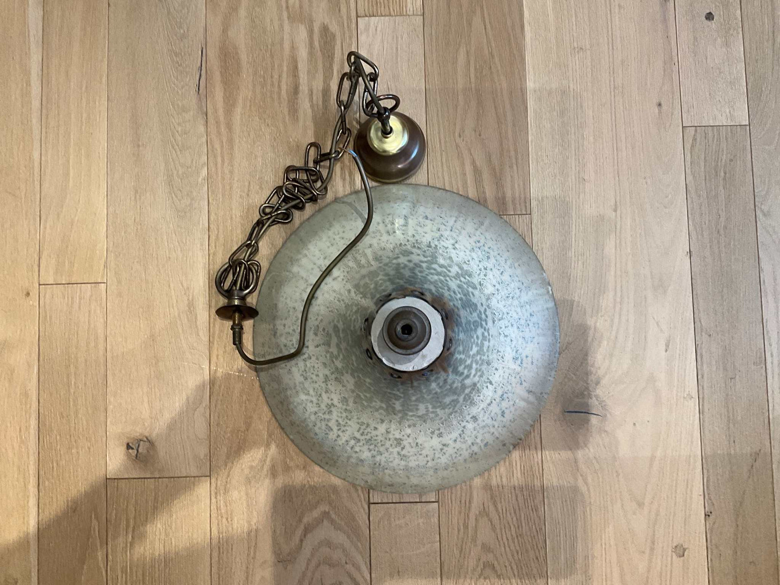 Vintage pendant light fixture sourced from Sweden