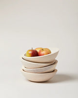 White crafted wooden bowl from Vermont workshop, Farmhouse Pottery