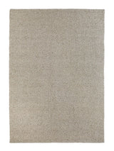 Armadillo Winnow Rug in Granite, overhead view of the handwoven wool flatweave weave and edge finish
