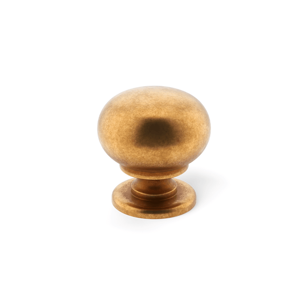 Withenshaw Cabinet Knob in Aged Brass