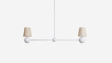 Workstead Bole Pendant II in Matte White Enamel