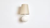 Workstead Bole Sconce in Matte White Enamel